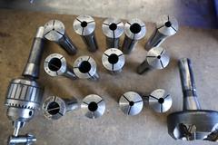 R8 Collets with Jacobs 0-1/2" Drill Chuck and Insert Cutter