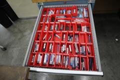 Lista Cabinet Base Work Bench, Maple Top, 9 Drawers - Contents: Assorted Milling Cutters - Some Carbide