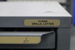 Huot Drill Index, Lettered Drills, 3 Drawer