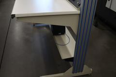 Work Bench with Formica Top, Lower Shelf, 110 Volt Power Strip - CONTENTS NOT INCLUDED