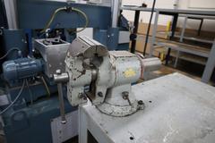Arbor Press, E-Z Tapper and Bench Vise on Steel Table