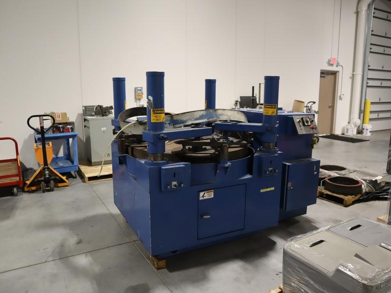 Speedfam SPITFIRE SP-GYR-48PNLCCA 48" Industrial Lapping Machine – 4 Rings, Pneumatic Hold-Down, 10HP