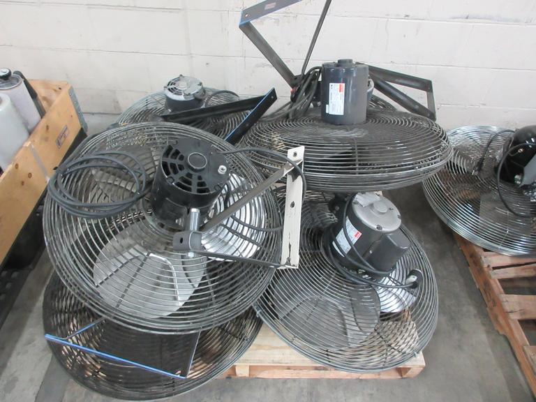 Wall Mounted Dayton and Other Shop Fans (6) on Pallet, 18"-24"