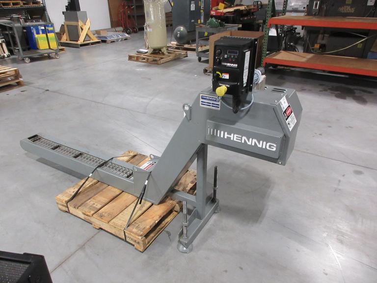 Hennig Chip Conveyor W/ Variable Speed Control - Custom Made For E32 Citizen Machine