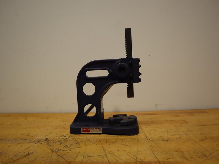 Dayton 467L13 1/2 Ton Arbor Press – 6-1/2" Swing, 1,000 lb Capacity