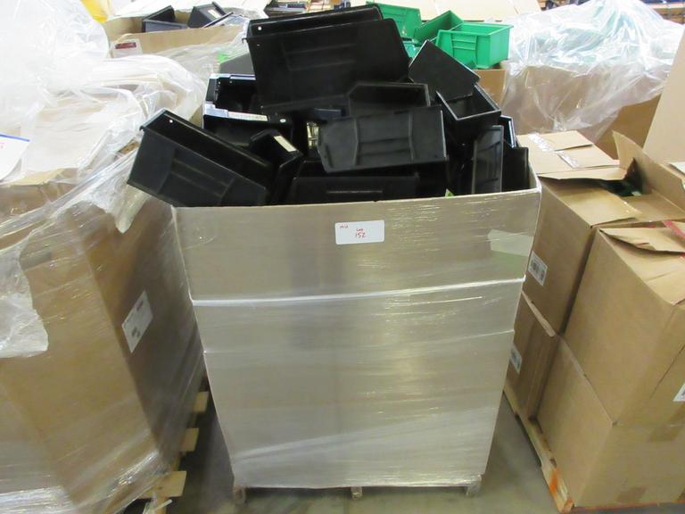 Plastic Bins, Large Assortment of Small, Medium and Large in 45" x 30" x 40" Gaylord Box