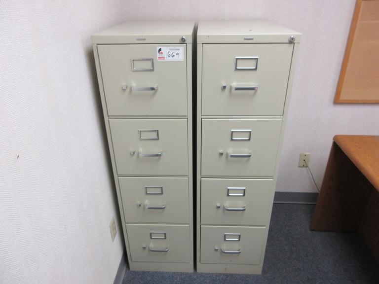 Hon Vertical 4 Drawer Metal Files Cabinets
