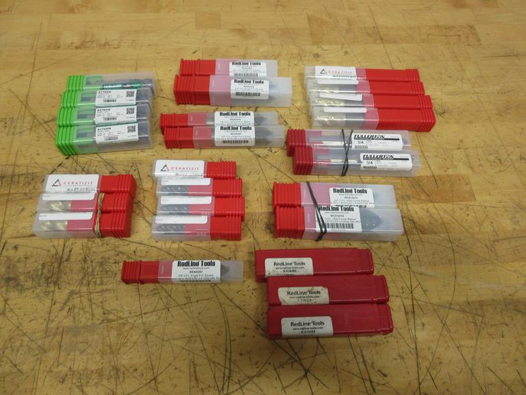 Carbide End Mills, NIB 5/8"-3/4" Helical, Redline, Fullerton, Ceratizit Brands