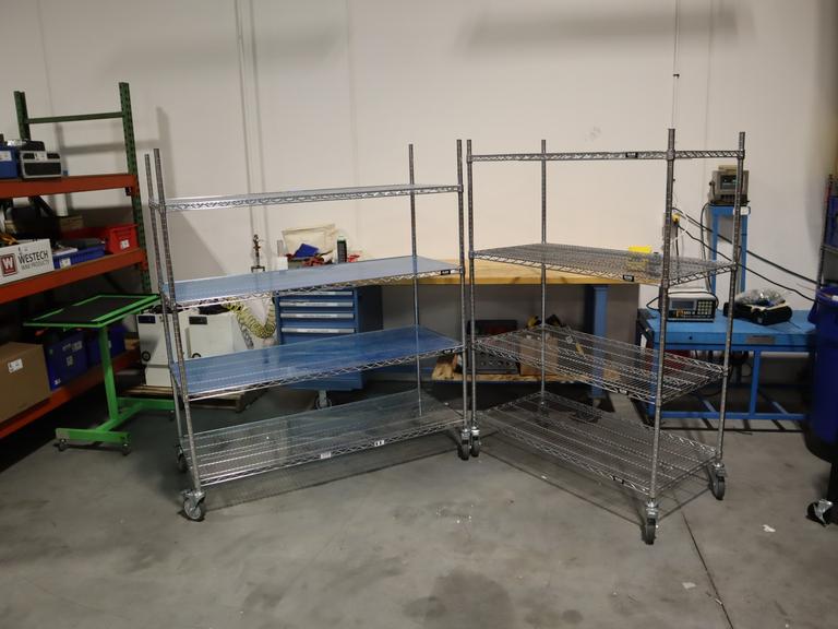 Uline Industrial Wire Shelving Lot (2 Units)