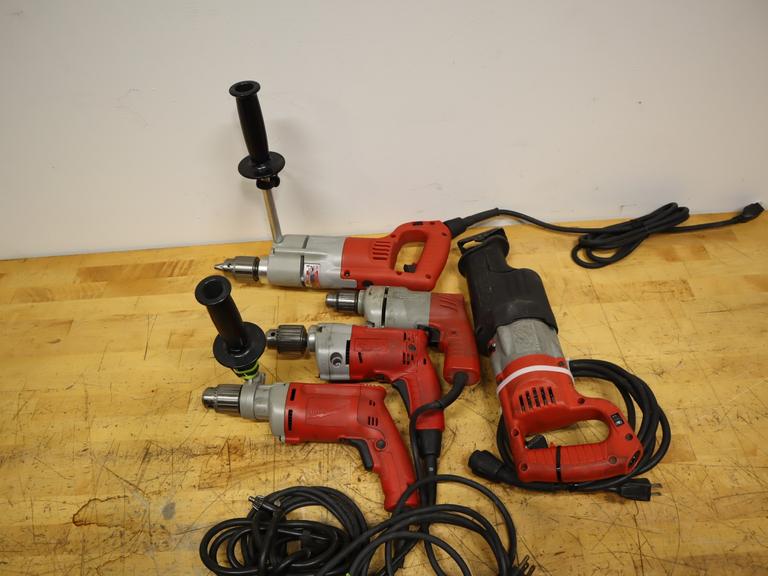 Milwaukee Heavy Duty Corded Drills, Hammer Drills, Sawzall