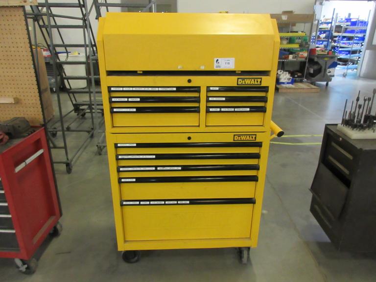 Dewalt 11-Drawer Rolling Tool Chest with Top and Bottom Units and Contents