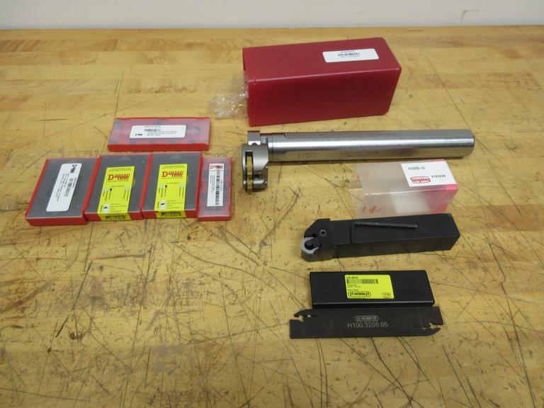 Dorian Tool 1.5" Shank Knurling Tool SCKIT-150-3500-M with Accessories, Tungaloy 1.25" Stick Turning Tool, PH Horn Part Off Holder **All NIB**