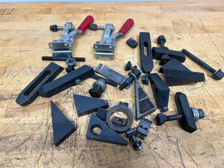 De-Sta-Co Cam Lever Clamps and Assorted 1/2" Clamp Down Hardware, T-Nuts, Studs, Riser Blocks