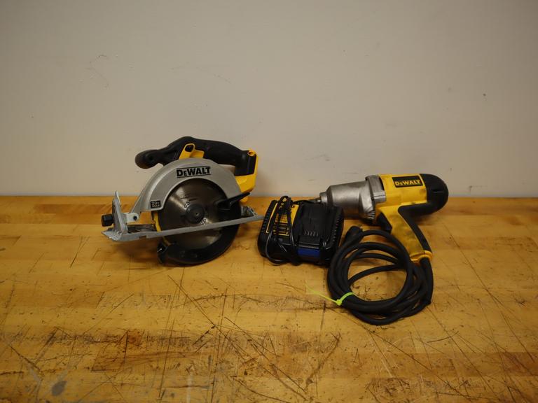 DeWALT 20V Circular Saw w/ Charger & 1/2" DeWALT Corded Impact