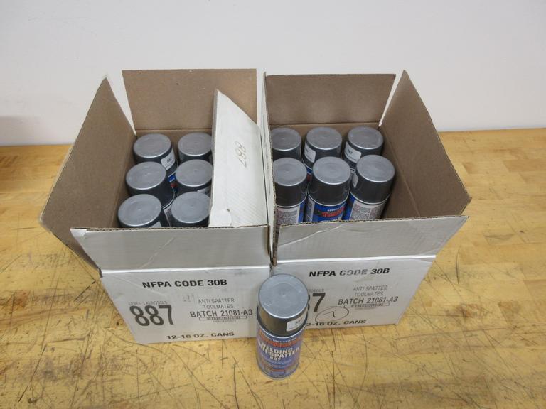 Aervoe Industries Toolmates Welding Ant-Spatter 887, (1) Full Case (1) Partial Case, (19) 16oz Cans