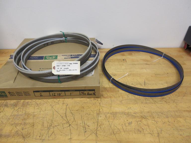 Bandsaw Blades 12' 10" 1"W 3/4 TPI .035" (2) & Arntz .035 4/6 TPI 1" W (Unknown Length)  - NEW