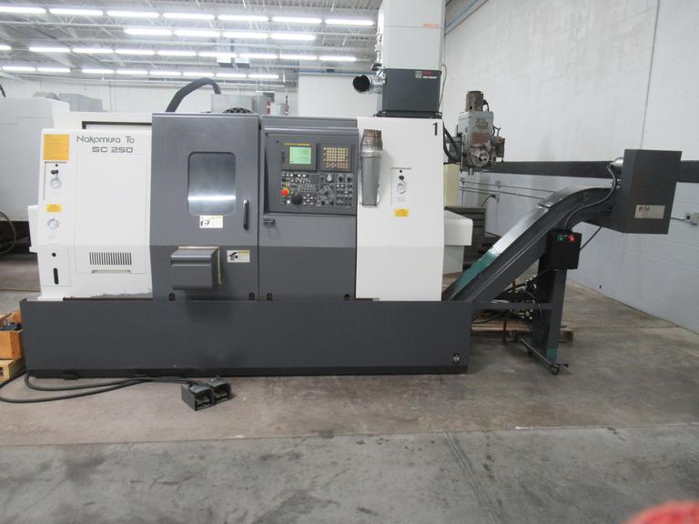 Nakamura Tome SC-250MSC CNC Turning Center, Live Milling, Sub-Spindle, Parts Catcher, 2.5" Bar Cap