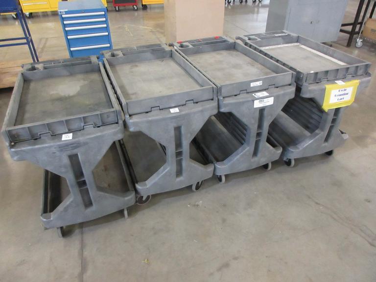 Uline H-1495 Mobile Workstations, (4)