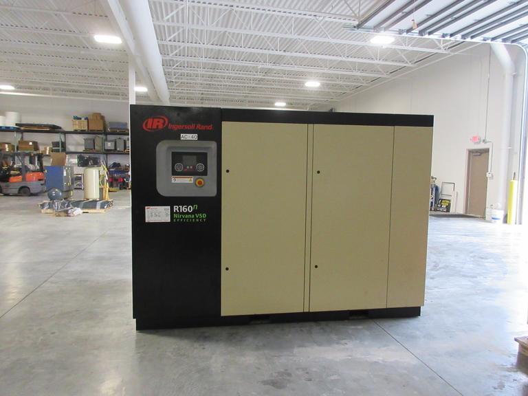 Ingersoll Rand R160N-W 200 HP Rotary Screw Air Compressor – 145 PSI – 460V 3PH – Nirvana VSD