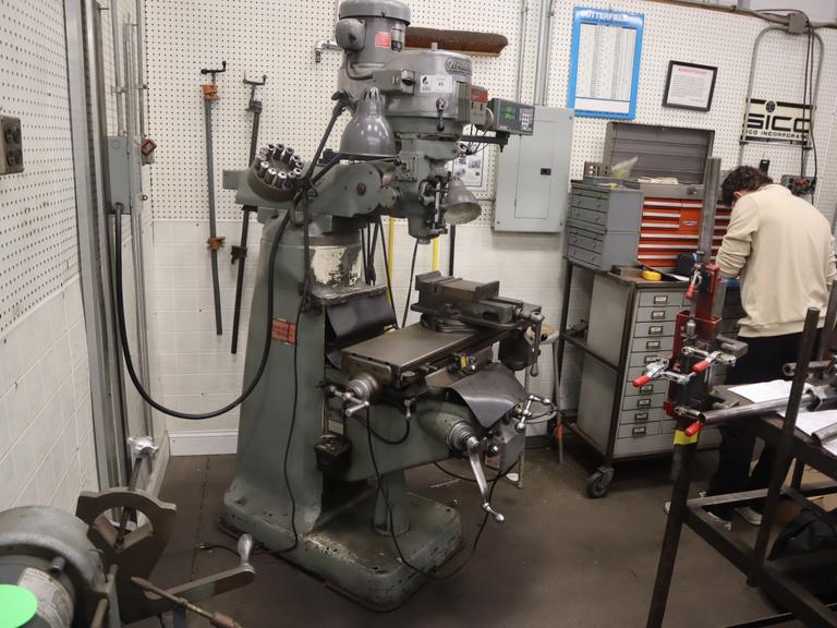 Bridgeport Series I Vertical Knee Mill, X & Y-Axis Servo Power Feeds, 2-Axis Acu-Rite DRO