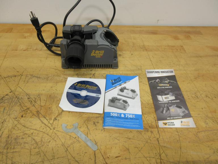 Drill Doctor 500x Drill Sharpener with Instruction Manual and CD Rom