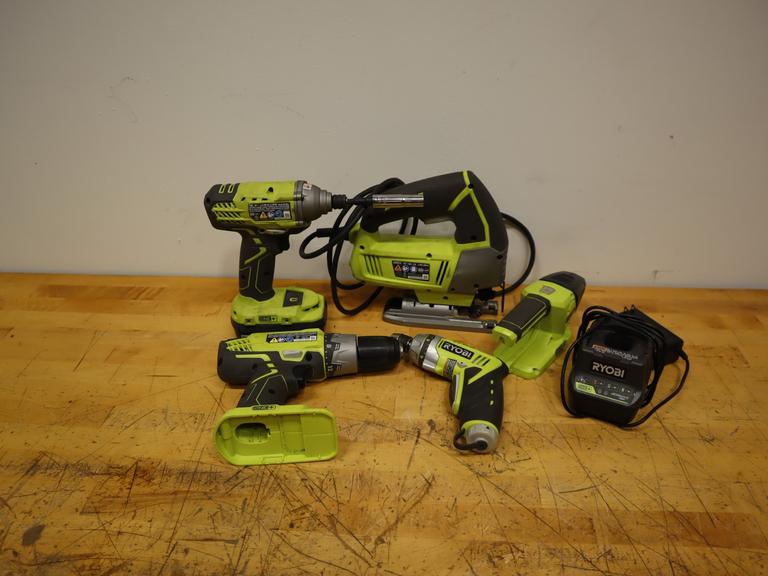 Ryobi Power Tools Corded/Cordless - 1/4" Impact, 1/2" Drill, Jigsaw, Light & More!