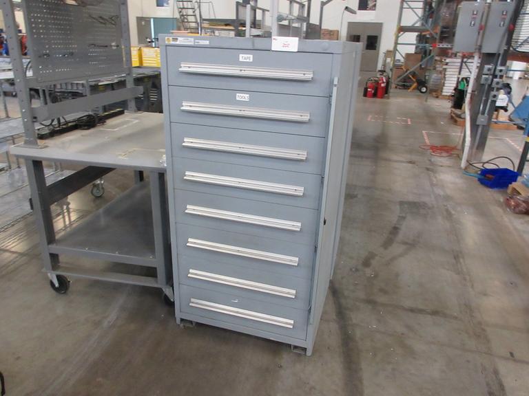 Stanley Vidmar 8-Drawer Heavy Duty Cabinet with Drawer Safety Latch