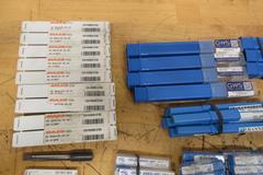 Carbide Drills Various Brands and Sizes, Reamers and Taps