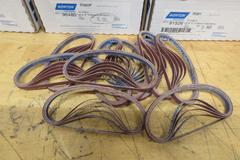 Norton 1/4" x 12" 60 Grit (6) & 1/4" x 12" 80 Grit (7) File Belts (NEW IN BOX)