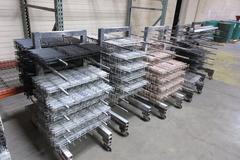 Paint Line Equipment, Several Rolling Hanging Racks, Hooks, Many Shapes and Sizes