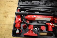 Pittsburgh 4-Ton Heavy Duty Hydraulic Body Repair Kit w/ Case & Attachments