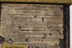 OS Walker CM-1 Toter Permanent Lift Magnet 1000 LB Capacity Pivoting Lifting Lug