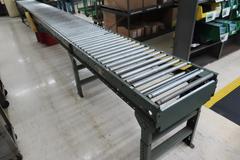 Hytrol 22" x 25' Powered Roller Conveyor System with Foot Pedal, (2) 10' Sections and (1) 5' Section