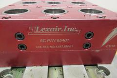 Lexair 5C 5 - Tri-Grip Collet Closer Mounted On Fixture W/ Open/Close Valve 