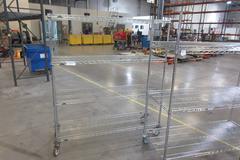 Uline Rolling Metal Wire Carts, (3) Total, (1) 60" x 18" x 78" & (1) 60" x 18" x 70" & (1)  60" x 24" x 70"