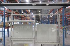 BostonTec Heavy Duty Metal Work Bench with Overhead Light and Adjustable Shelves, Portable