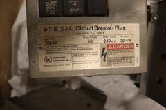 Crate of Circuit Breakers, Bus Switches, Breaker Panel