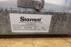 Gray Granite Surface Plate W/ Brown & Sharpe .0005" Indicator