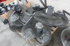 Wall Mounted Dayton and Other Shop Fans (6) on Pallet, 18"-24"