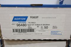 Norton 1/4" x 12" 60 Grit (6) & 1/4" x 12" 80 Grit (7) File Belts (NEW IN BOX)