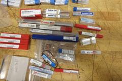 Carbide Drills Various Brands and Sizes, Reamers and Taps