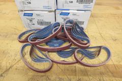 Norton 1/2" x 12" 120 Grit File Belts (6 BRAND NEW BOXES)