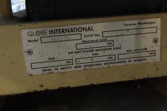 Globe International AA-2-36, 32" x 58" Scissor Table, 2000 LBS Lifting Capacity, Remote Foot Switch, Transition Ramp