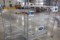 Uline Rolling Metal Wire Carts, (3) Total, (1) 60" x 18" x 78" & (1) 60" x 18" x 70" & (1)  60" x 24" x 70"