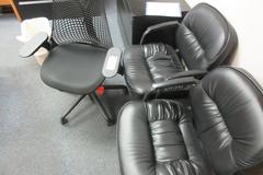 Rolling Office Desk Chair and 2 Side Chairs