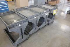 Uline H-1495 Mobile Workstations, (4)