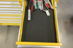 Kennedy 15-Drawer Locking Tool Chest, Portable with Keys and Contents