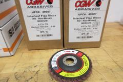 Standard Abrasive Assorted Roloc Style 3" Grinding Wheels & CGW 4-1/2" Flap Discs *NIB*