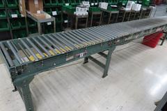 Hytrol 22" x 25' Powered Roller Conveyor System with Foot Pedal, (2) 10' Sections and (1) 5' Section