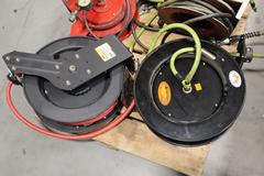 Assorted Air Hose Reels for 1/2"-3/8" Hose - 25' - 75' (5)